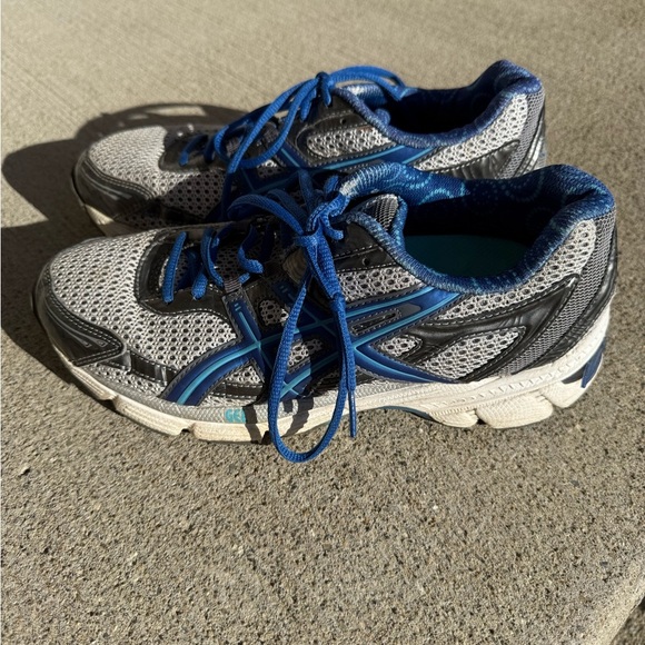 Asics Gel Blue & Gray Mesh Women's Running Shoes Size 8 - Picture 11 of 12